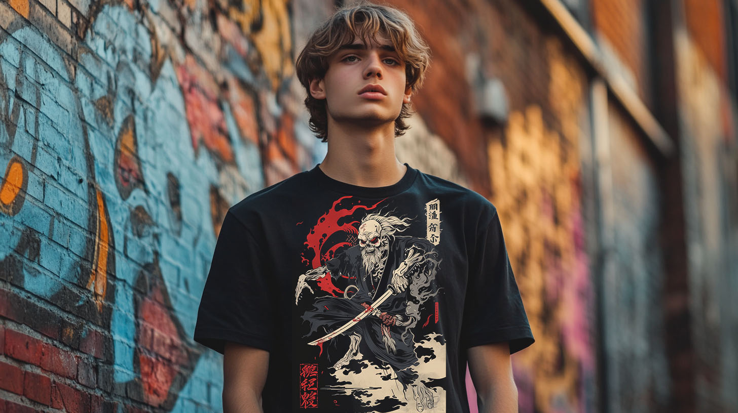 Mutant Black Tee Grim Swordsman